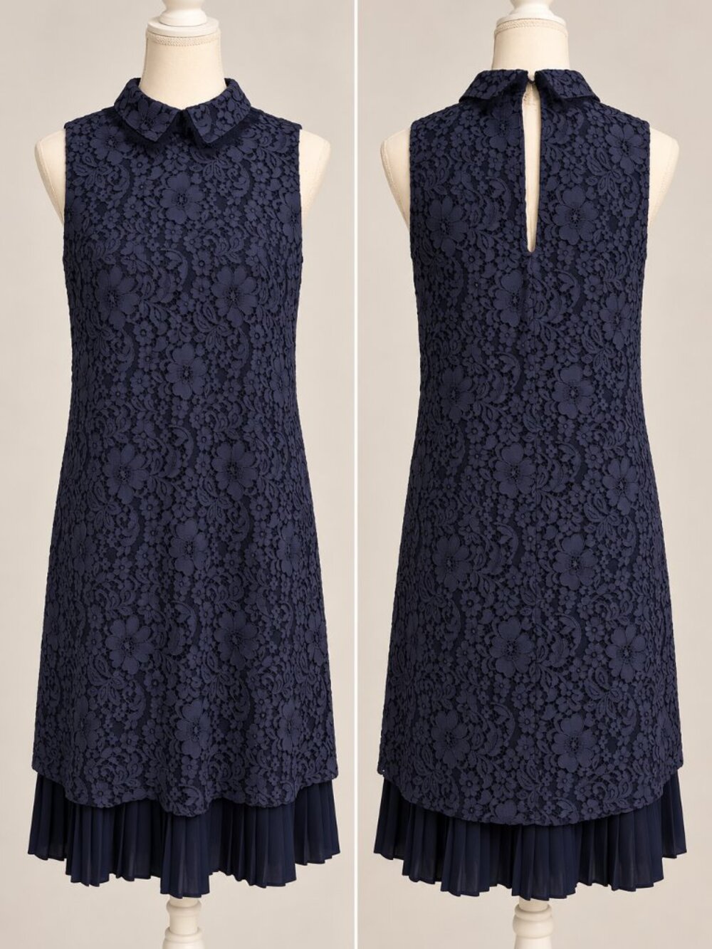 Nanette Lepore navy blue lace dress, women’s size 4.